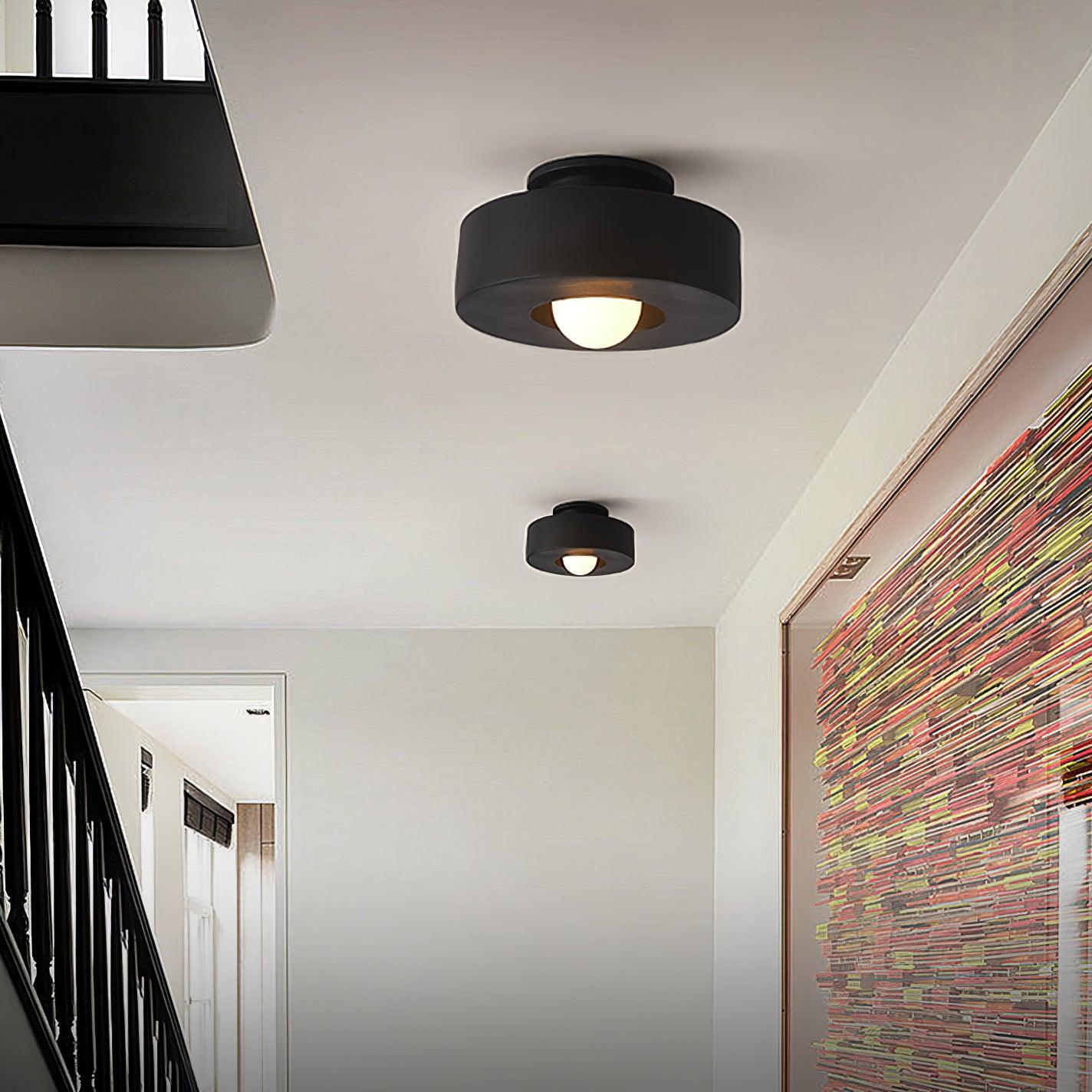 Resin Ceiling Light 11.8 in Red Green Black Indoor LED E26 E27 Modern Lighting Fixture | Thomler